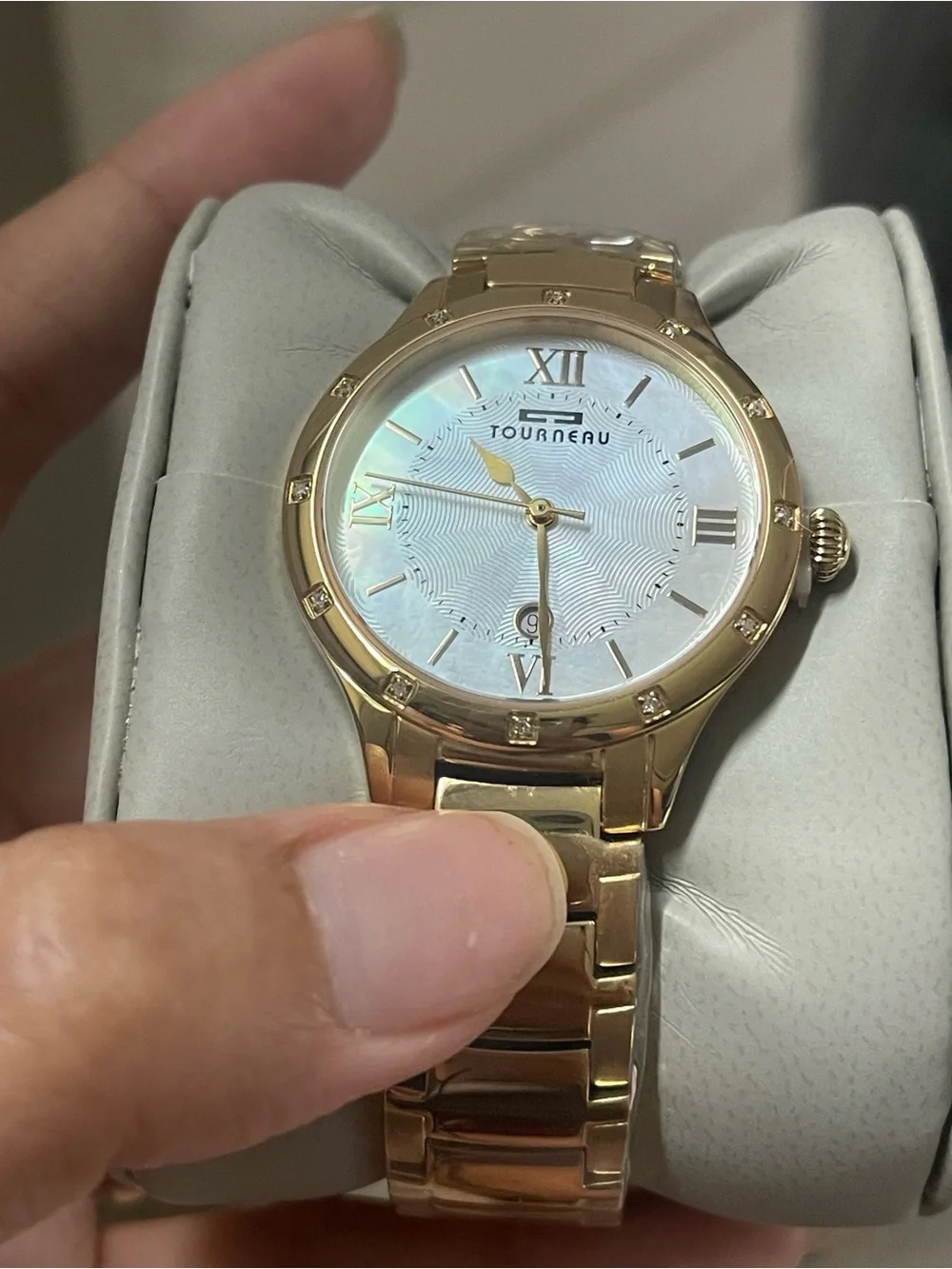 Tourneau Women’s Gold Stainless Steel Watch
